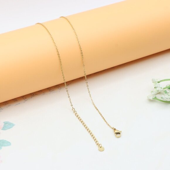 Yellow Gold Plated Pearl Drop Necklace with Crystal Charms, XPNL0361 - Picture 13 of 13